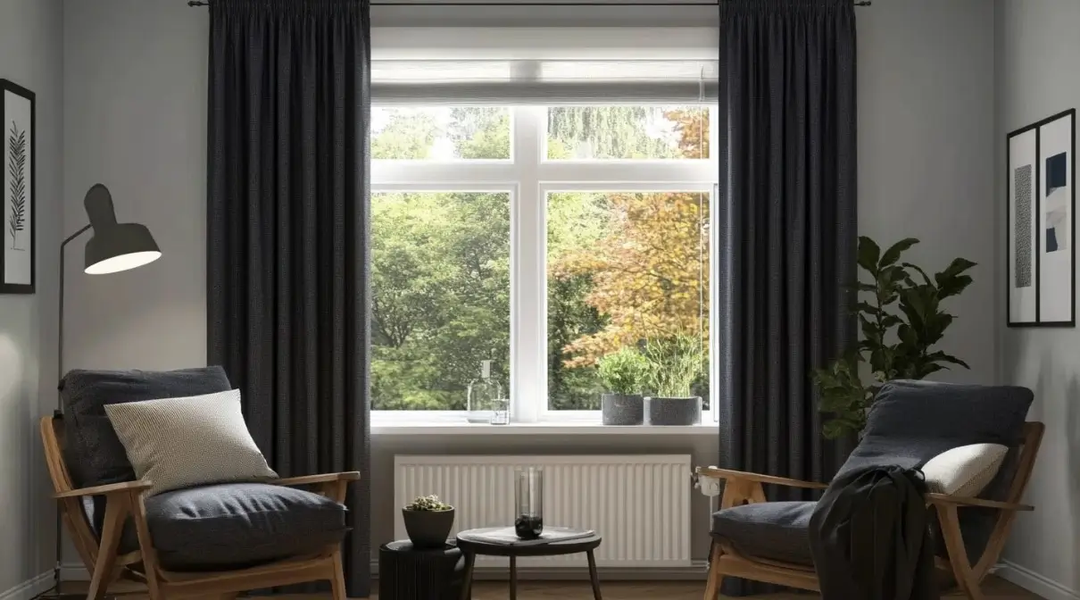 Mørkegrå gardiner2
