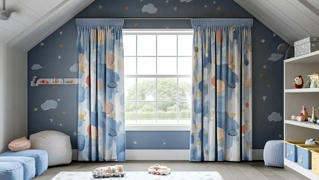 Færdigsyede gardiner børn