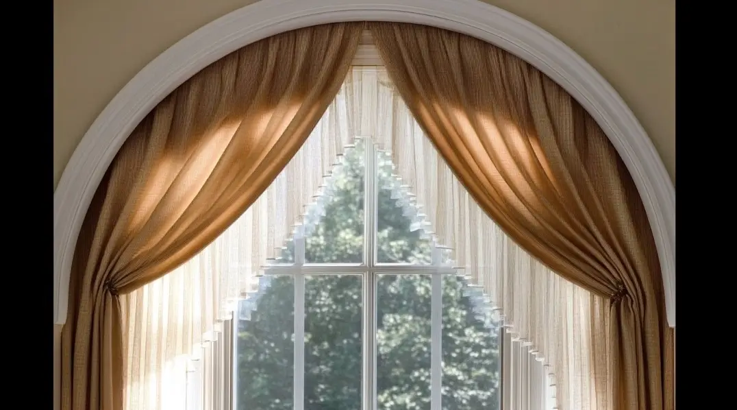 Gardiner til buede vinduer