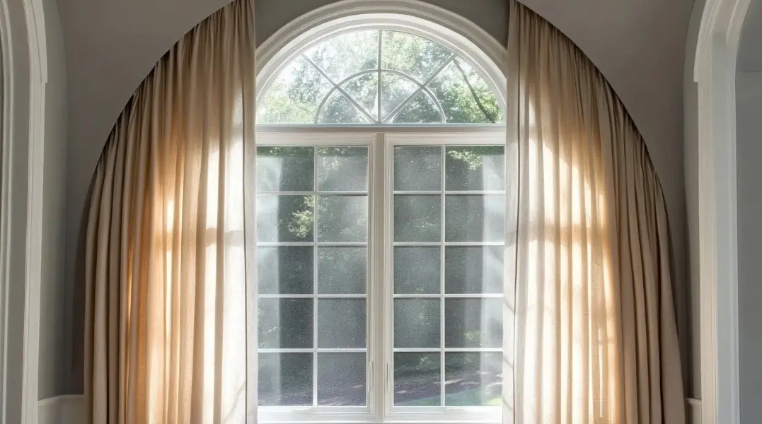 Gardiner til buede vinduer