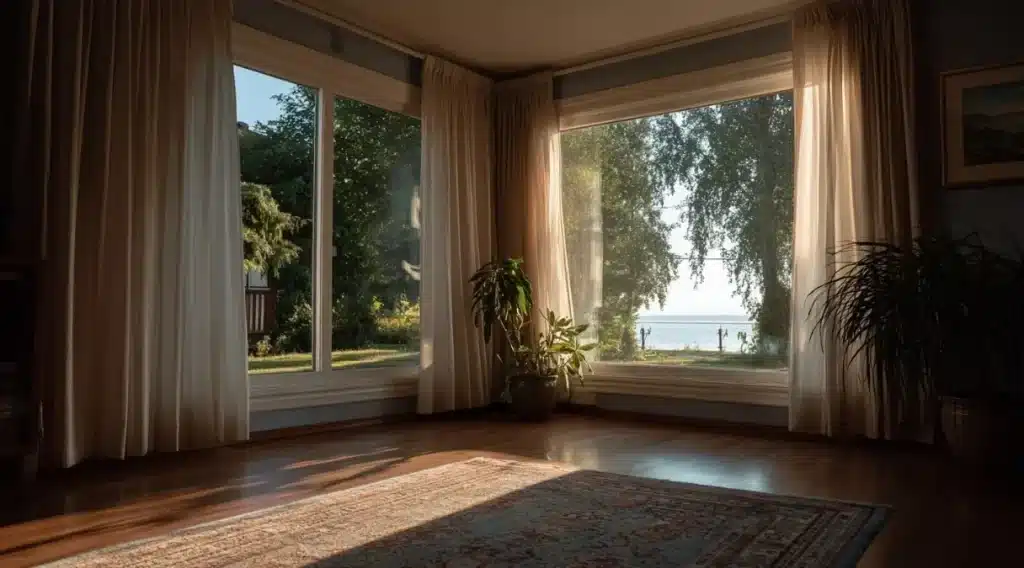 gardiner se ud ikke ind